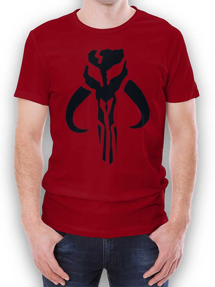 mandalorian-symbol-t-shirt bordeaux 1