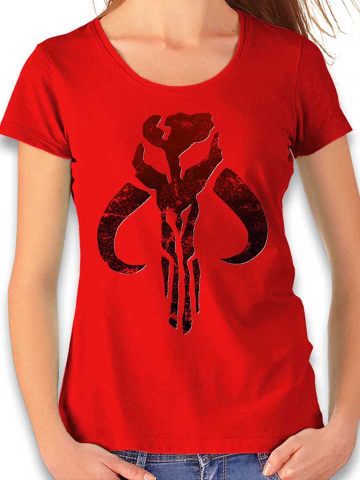 Mandelorian Logo Camiseta Mujer rojo L