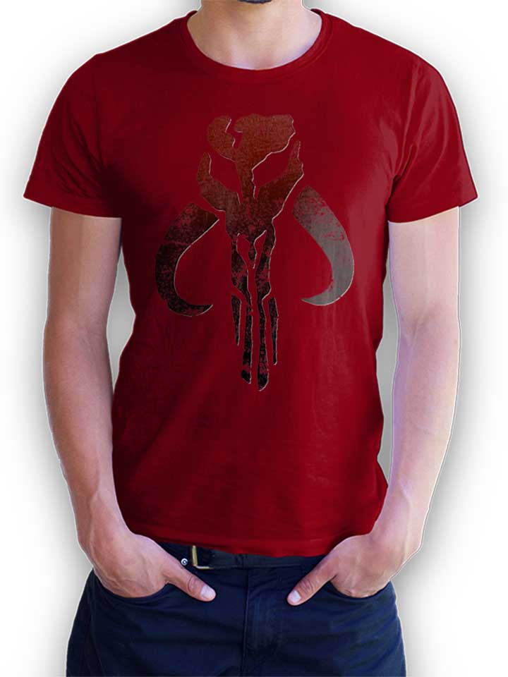 mandelorian-logo-t-shirt bordeaux 1