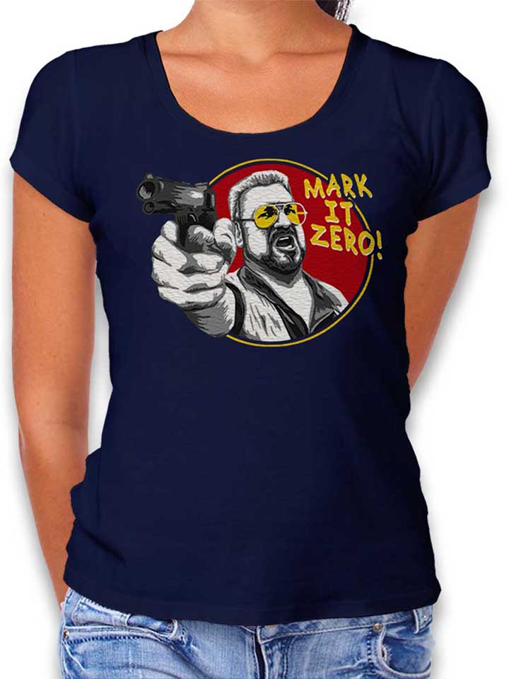 Mark It Zero T-Shirt Femme bleu-marine L