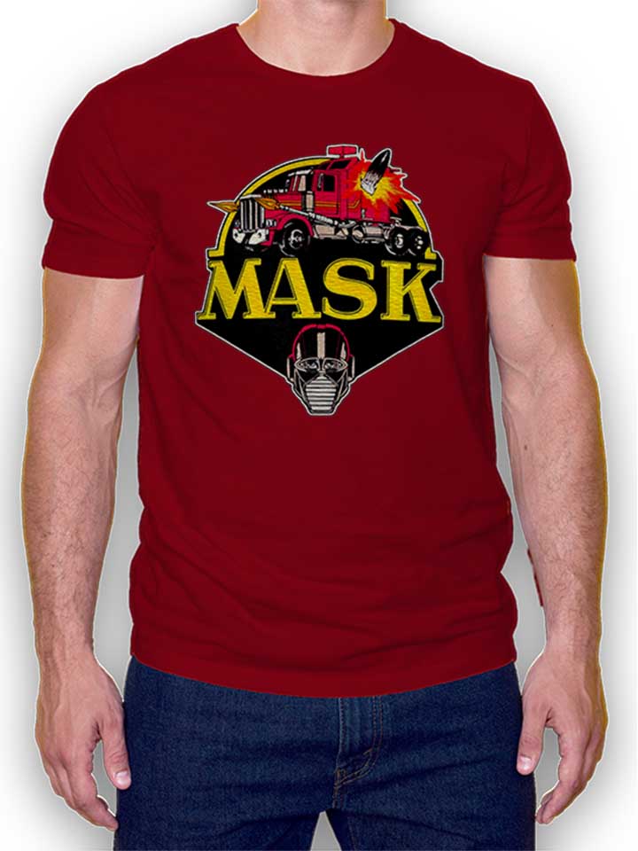 Mask Logo Camiseta burdeos L