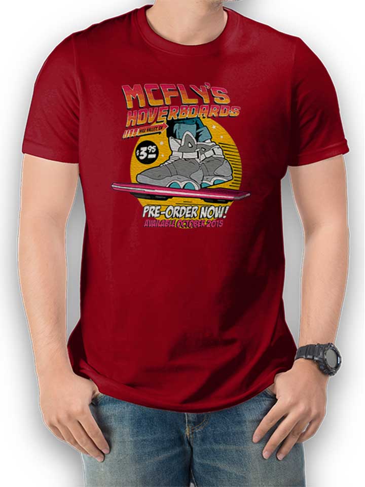 Mcflys Hoverboard T-Shirt maroon L