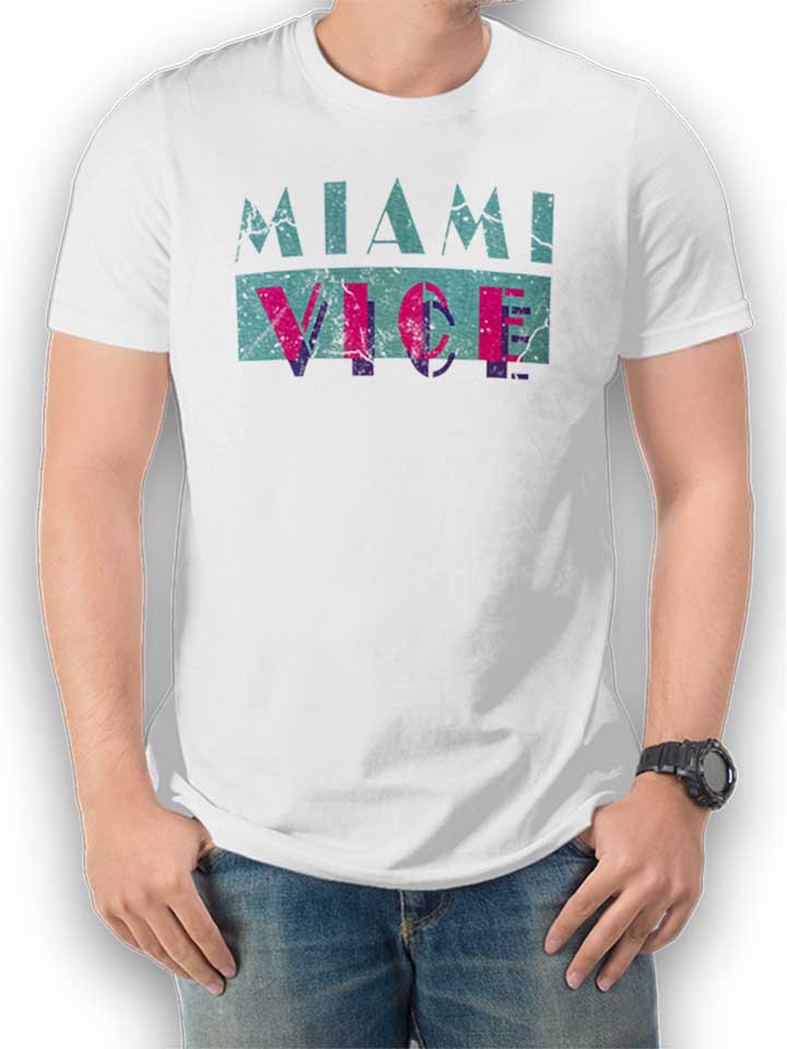 Miami Vice Vintage T-Shirt blanc L
