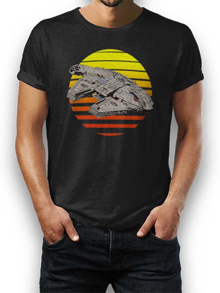 Millenium Falcon Sunset T-Shirt schwarz L
