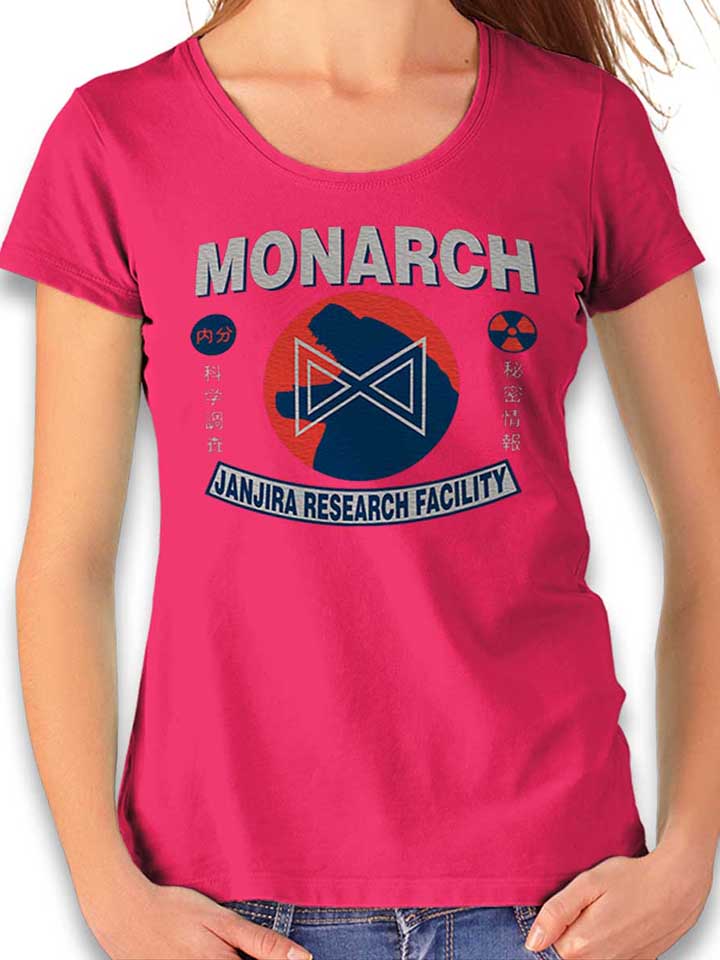 Monarch Godzilla Womens T-Shirt fuchsia L