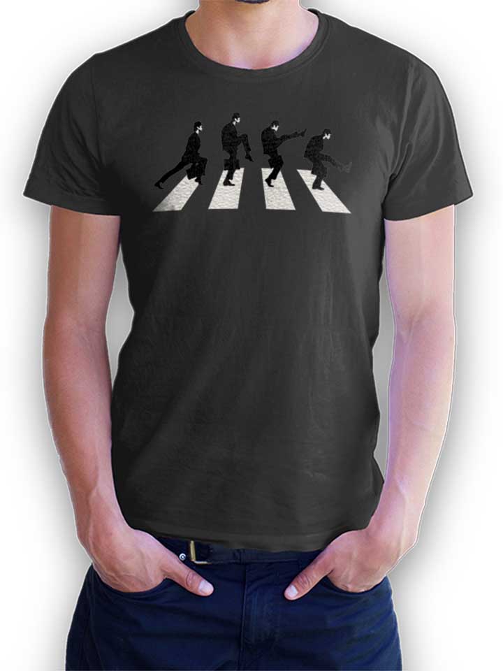Monty Python Abbey Road T-Shirt gris-fonc L