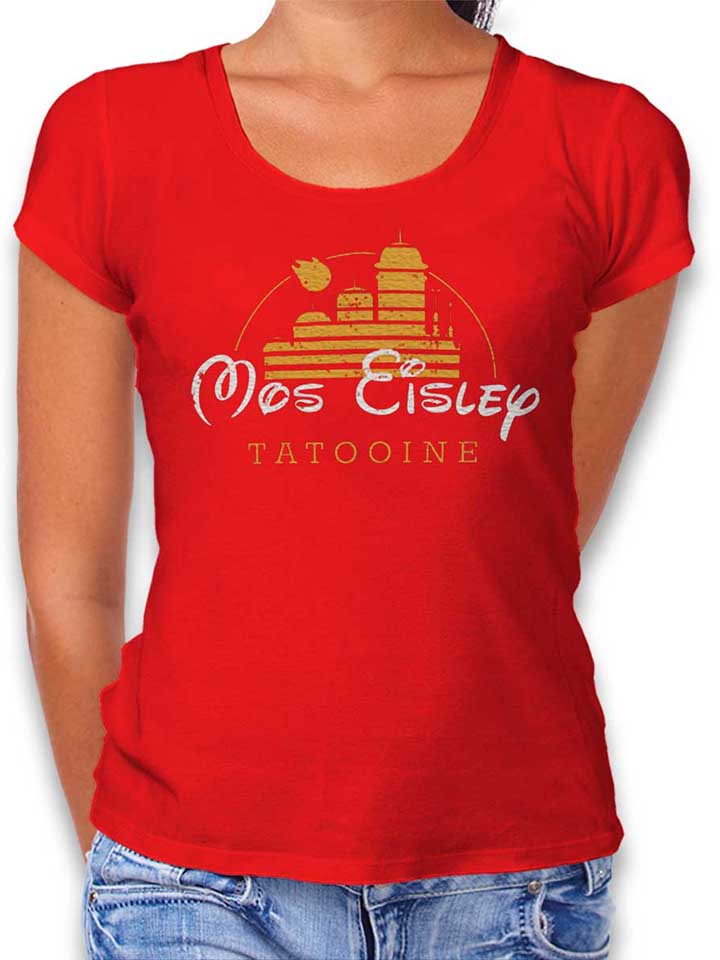 Mos Eisley Tatooine T-Shirt Donna rosso L