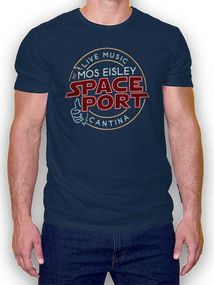 Mos Isley Space Port Camiseta azul-marino L