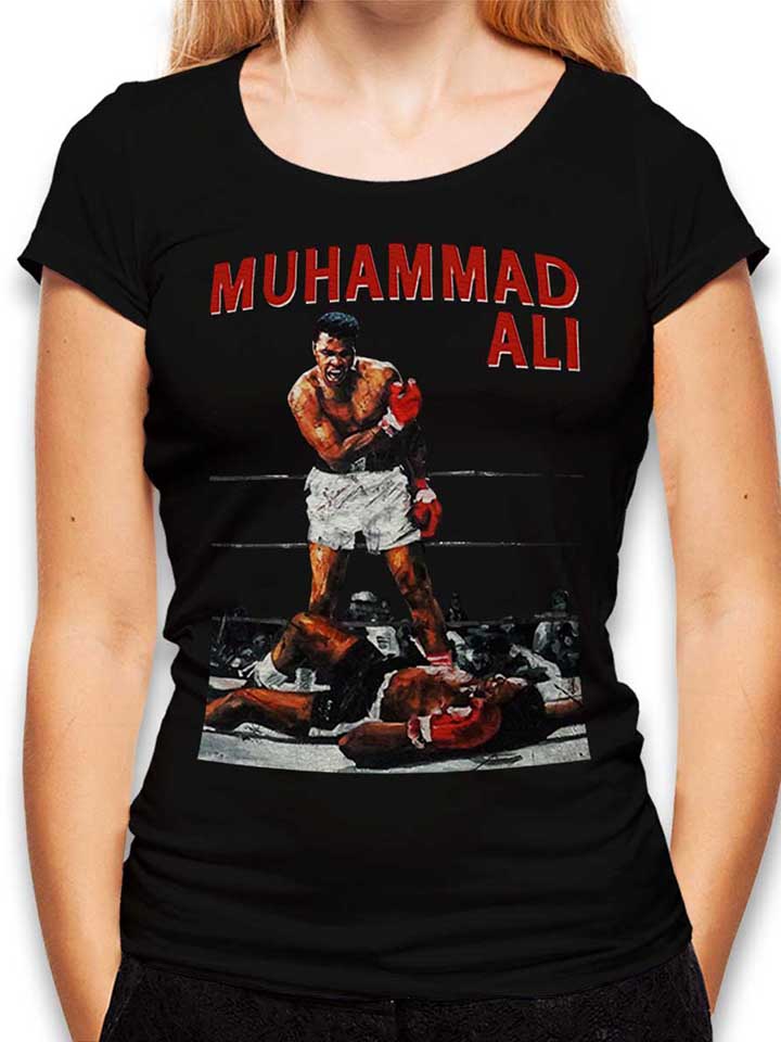 Muhammad Ali Camiseta Mujer negro L