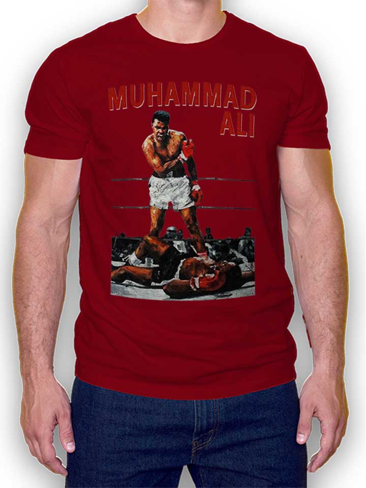 muhammad-ali-t-shirt bordeaux 1