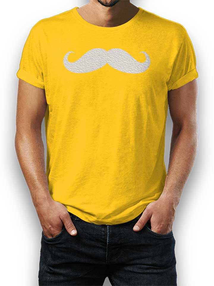Mustache Kinder T-Shirt gelb 110 / 116