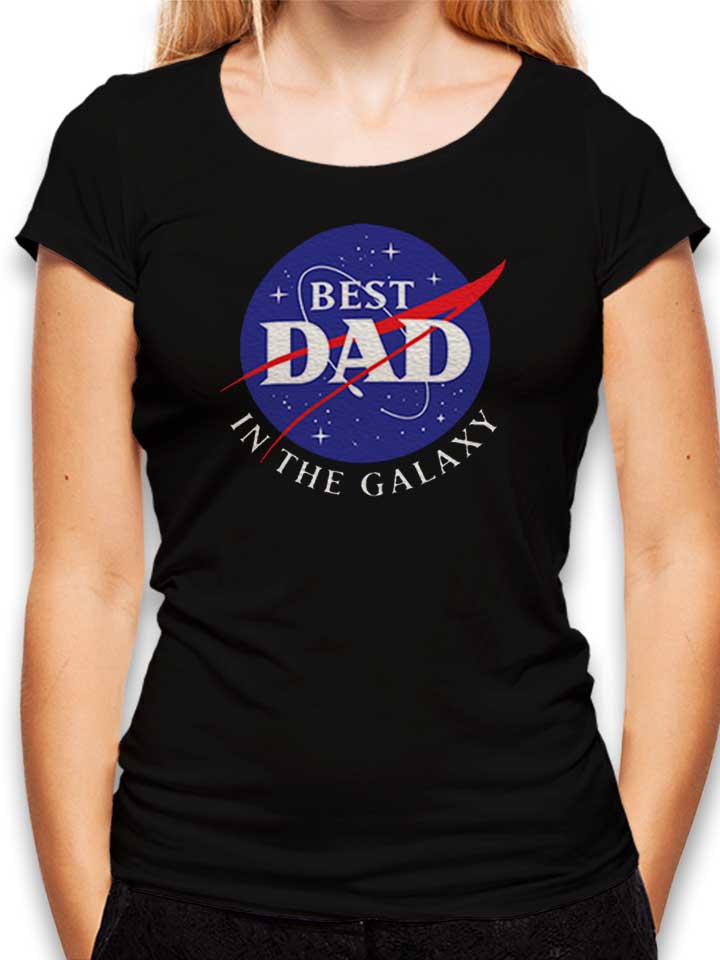 nasa-best-dad-in-the-galaxy-damen-t-shirt schwarz 1