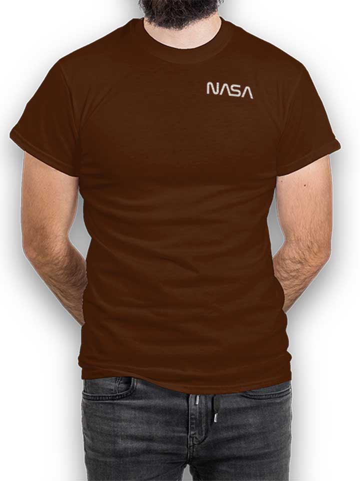 Nasa Chest Print Camiseta marrn L