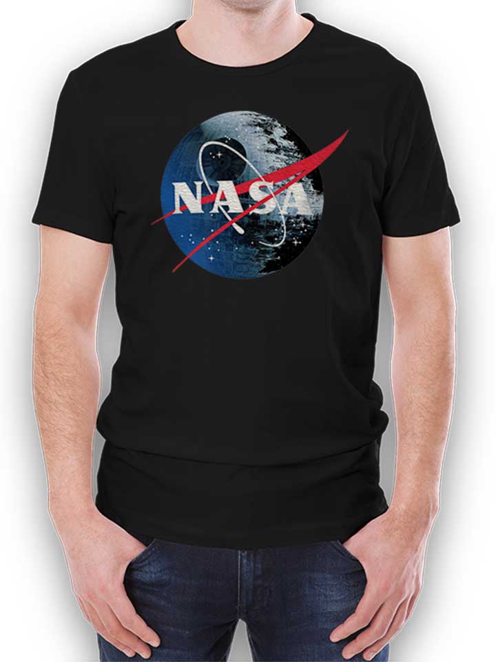 Nasa Death Star T-Shirt schwarz L