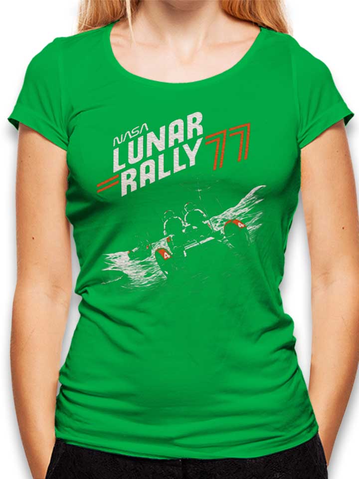 Nasa Lunar Rally Camiseta Mujer verde L