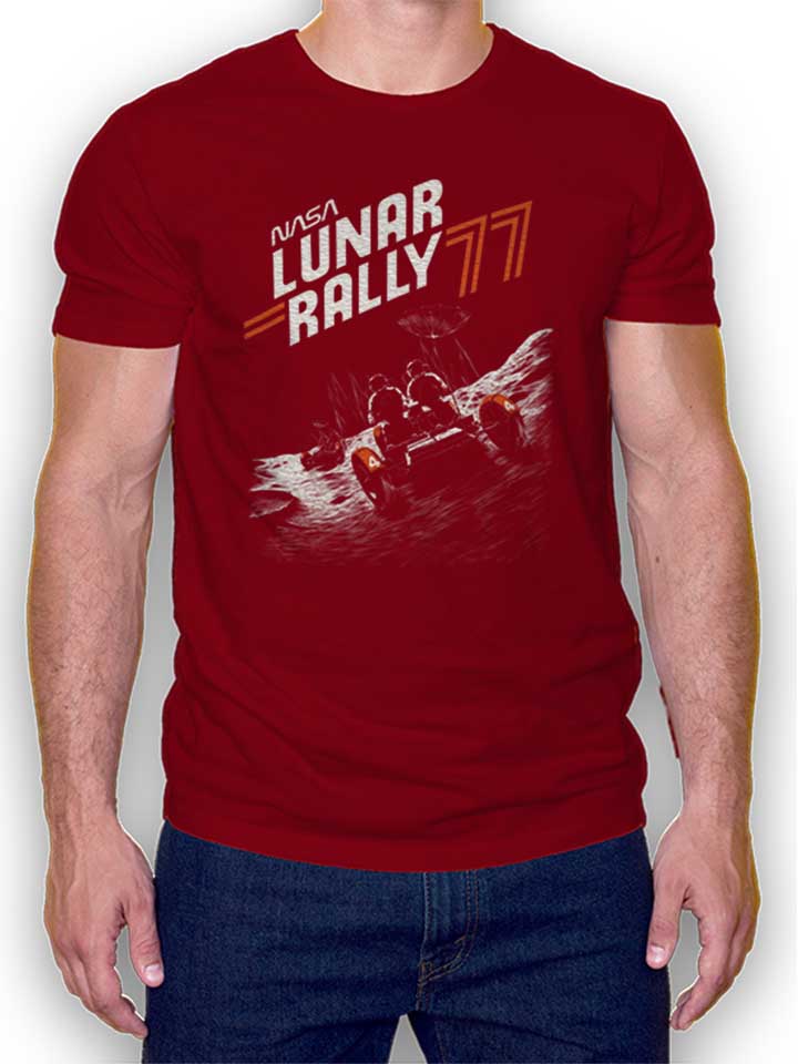 Nasa Lunar Rally T-Shirt maroon L