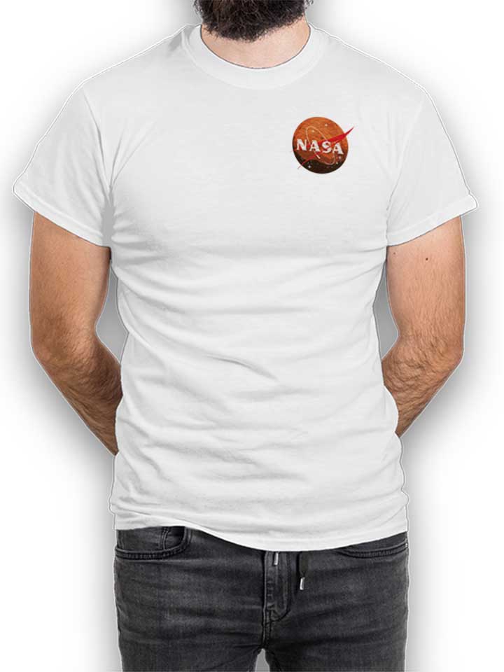 Nasa Mars Chest Print T-Shirt bianco L