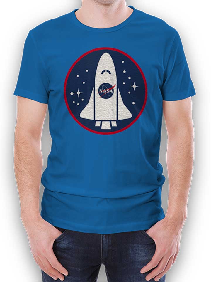 Nasa Shuttle Logo Kinder T-Shirt royal 110 / 116