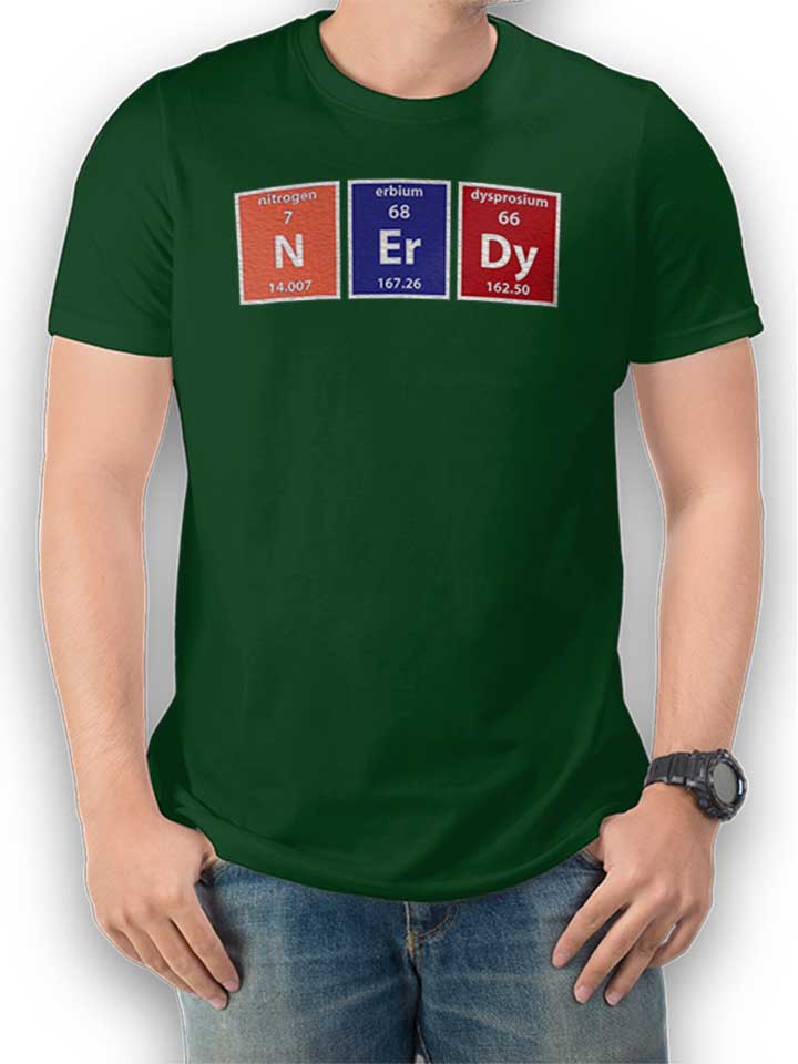 Nerdy Elements Camiseta verde-oscuro L