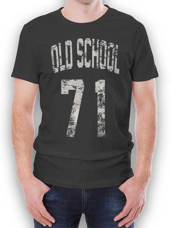 Oldschool 1971 T-Shirt dunkelgrau L