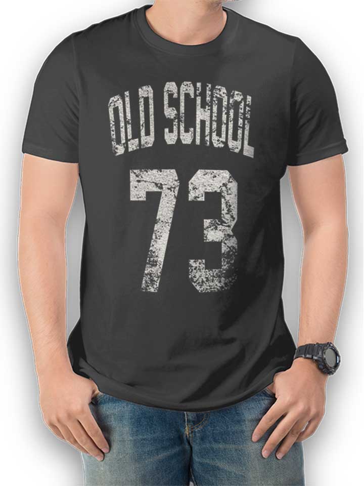 Oldschool 1973 T-Shirt gris-fonc L