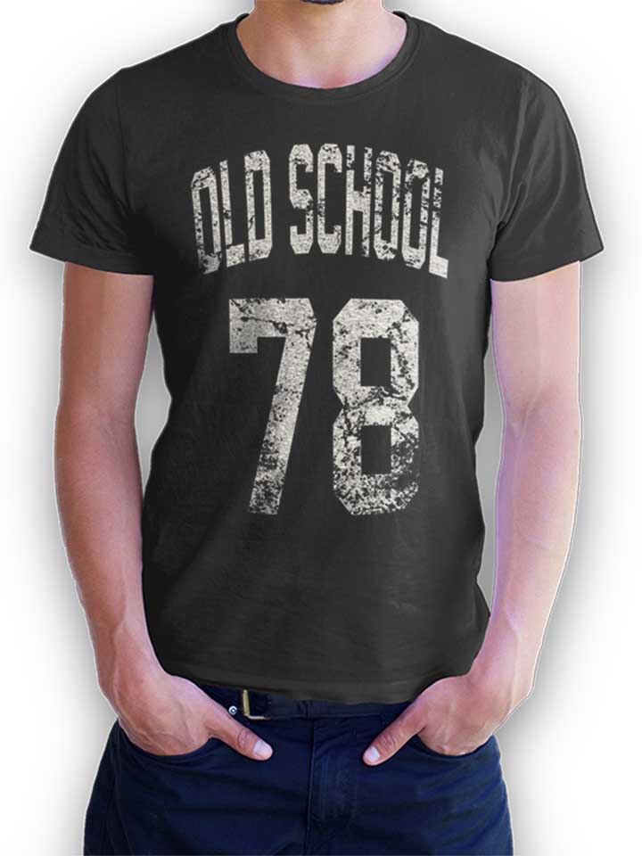 Oldschool 1978 Camiseta gris-oscuro L
