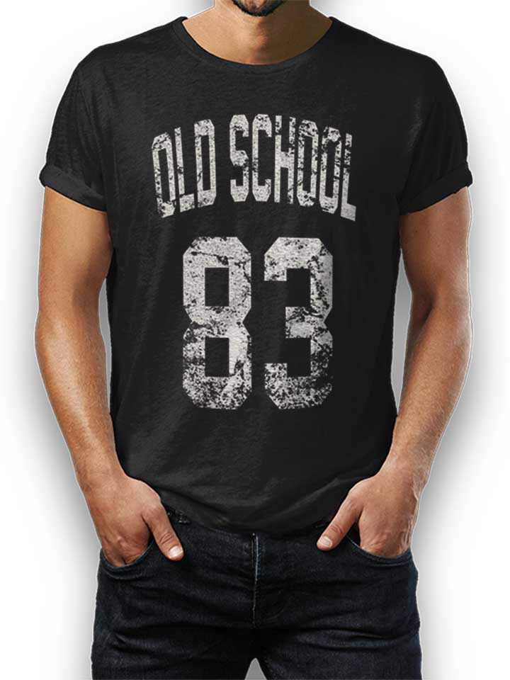 Oldschool 1983 Camiseta negro L