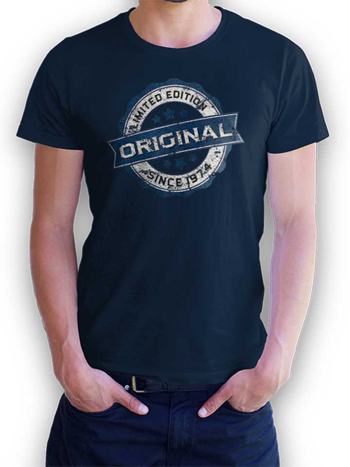 Original Since 1974 T-Shirt dunkelblau L