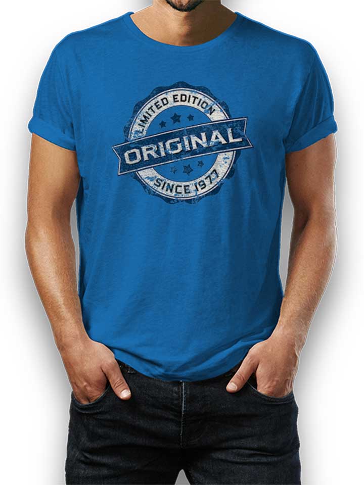 Original Since 1977 T-Shirt bleu-roi L