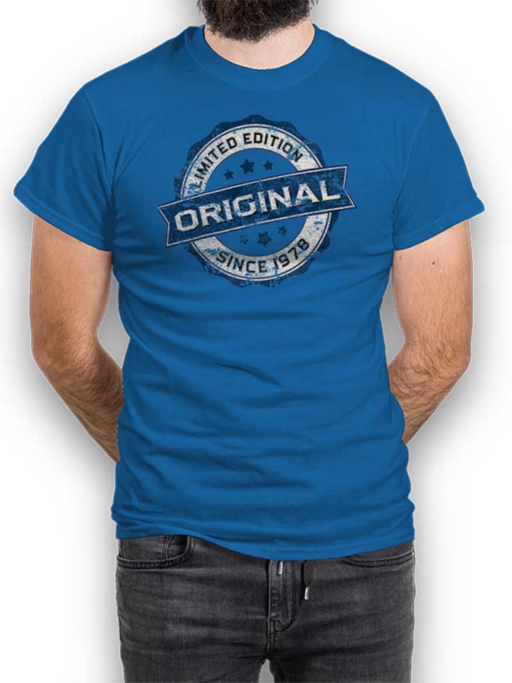 Original Since 1978 T-Shirt bleu-roi L