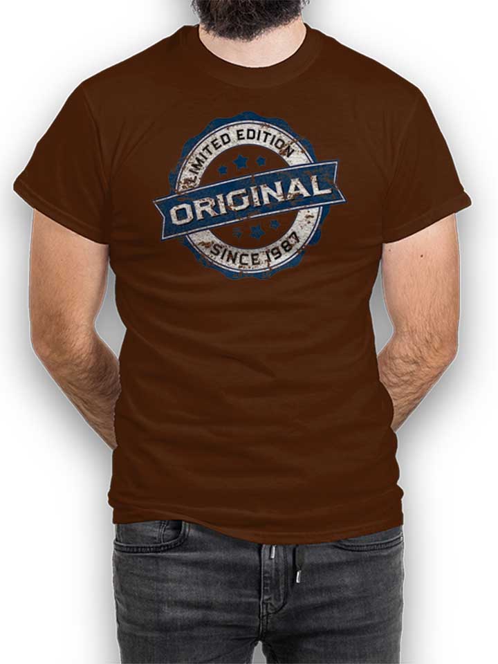 Original Since 1987 T-Shirt marrone L