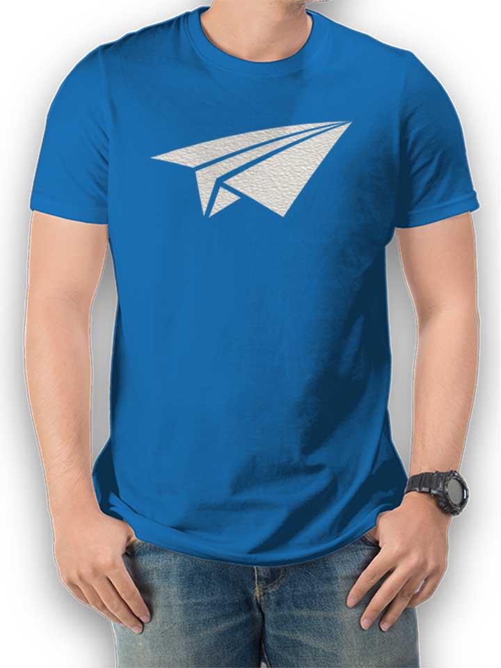 Papierflieger T-Shirt blu-royal L