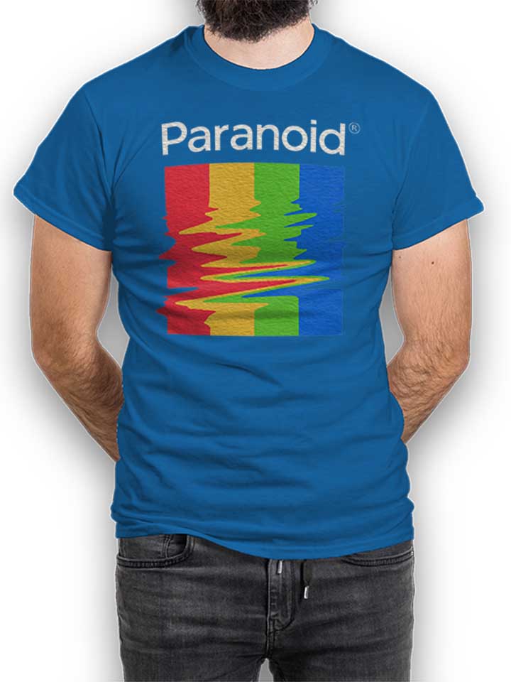 Paranoid Camiseta azul-real L