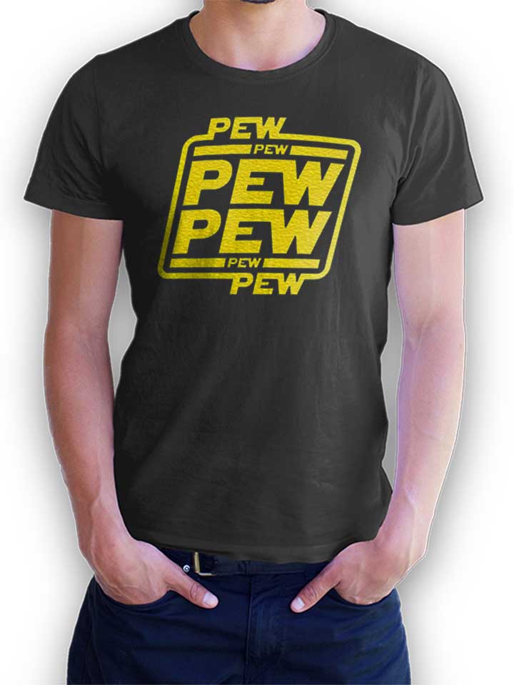Pew Pew Pew T-Shirt gris-fonc L