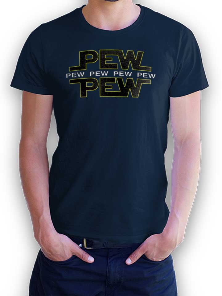 Pew Pew Camiseta azul-marino L