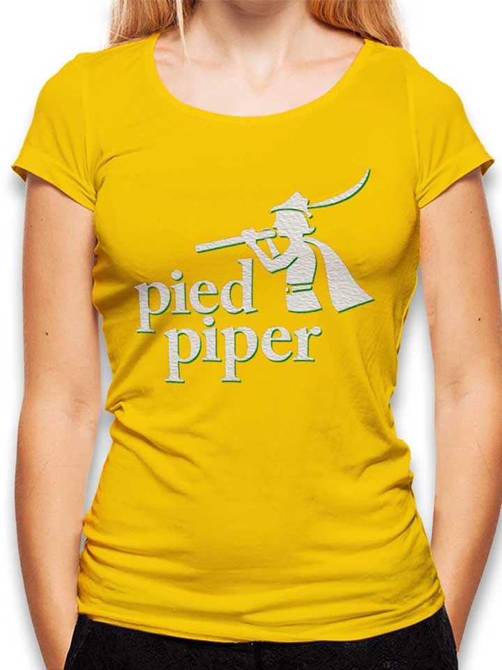 Pied Piper Logo 2 T-Shirt Femme jaune L