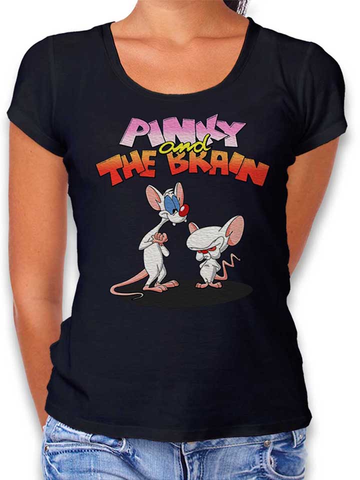 pinky-and-the-brain-damen-t-shirt schwarz 1