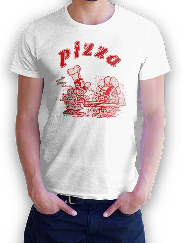 Pizza Kinder T-Shirt weiss 110 / 116