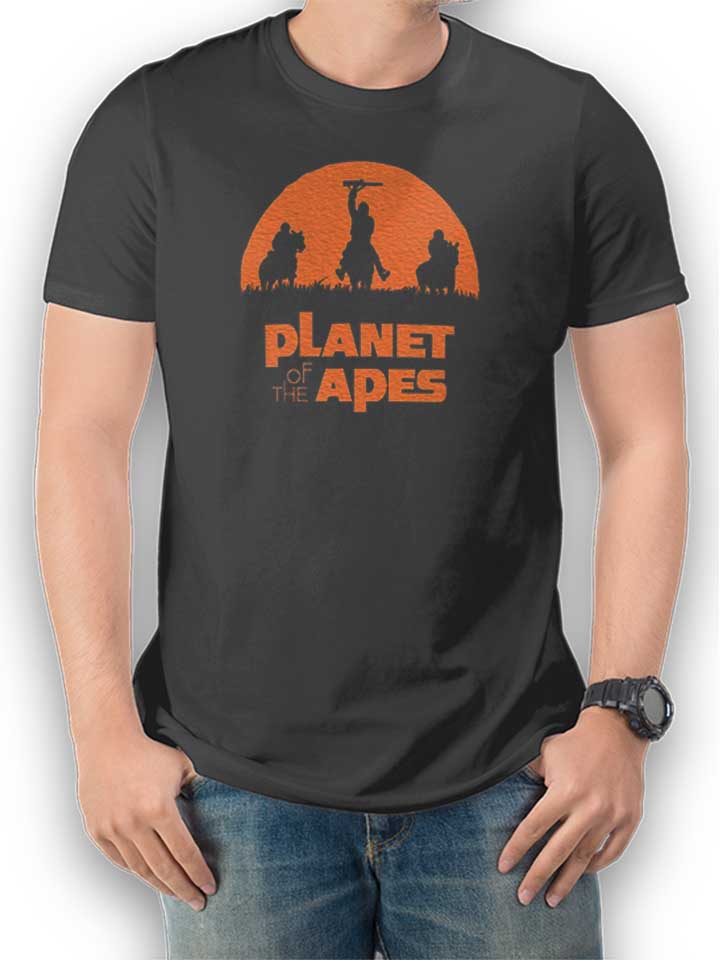 Planet Of The Apes T-Shirt gris-fonc L