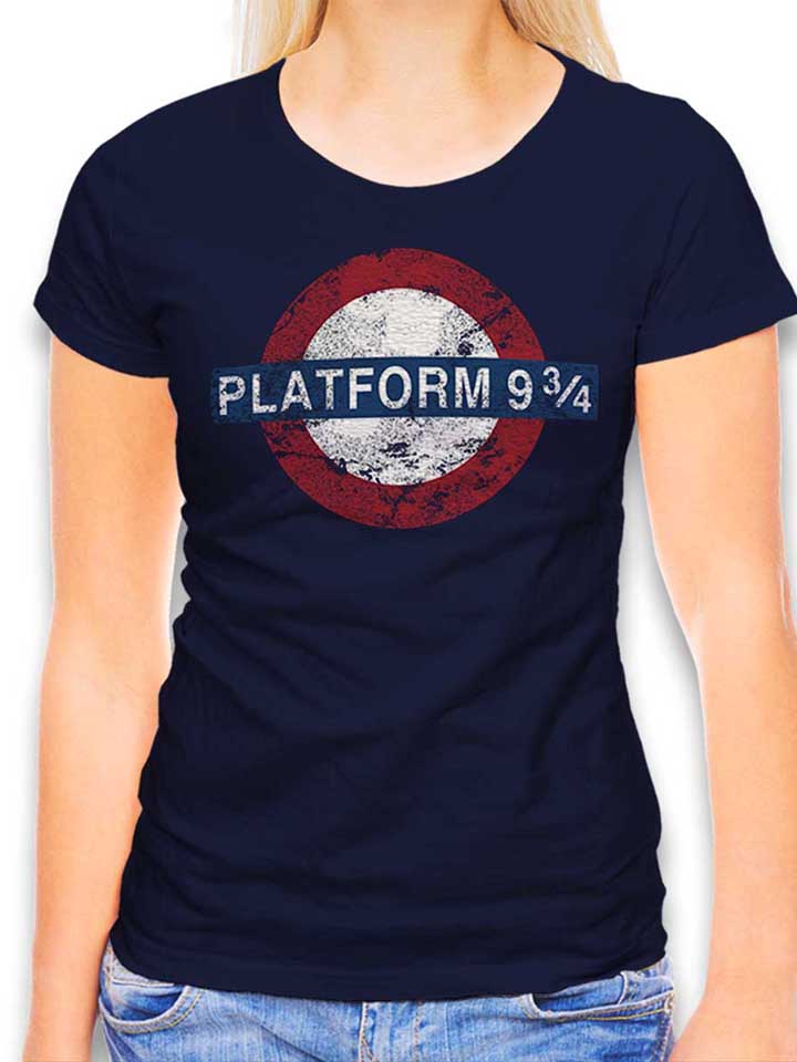Platform Neun Drei Viertel T-Shirt Donna blu-oltemare L
