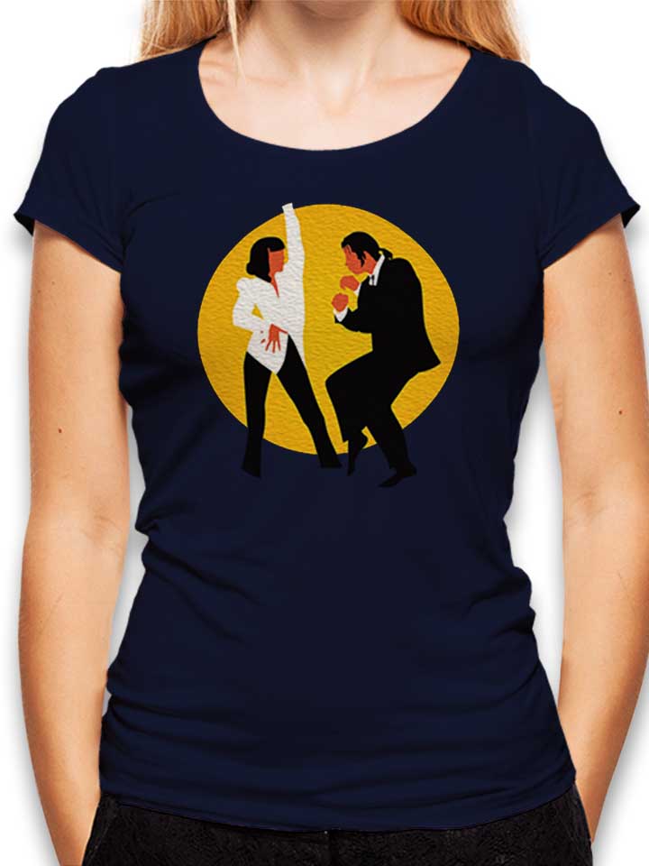 Pulp Fiction Dance T-Shirt Femme bleu-marine L