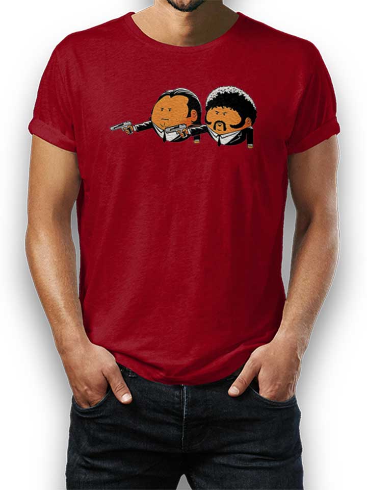 Pulp Fiction Orange Camiseta burdeos L