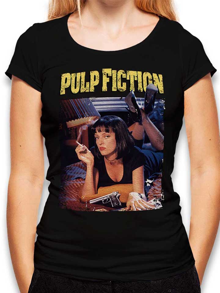 Pulp Fiction Vintage T-Shirt Femme noir L