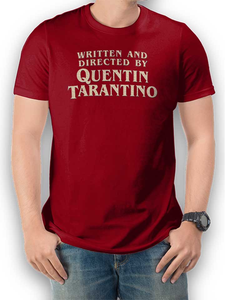 Quentin Tarrantino Camiseta burdeos L