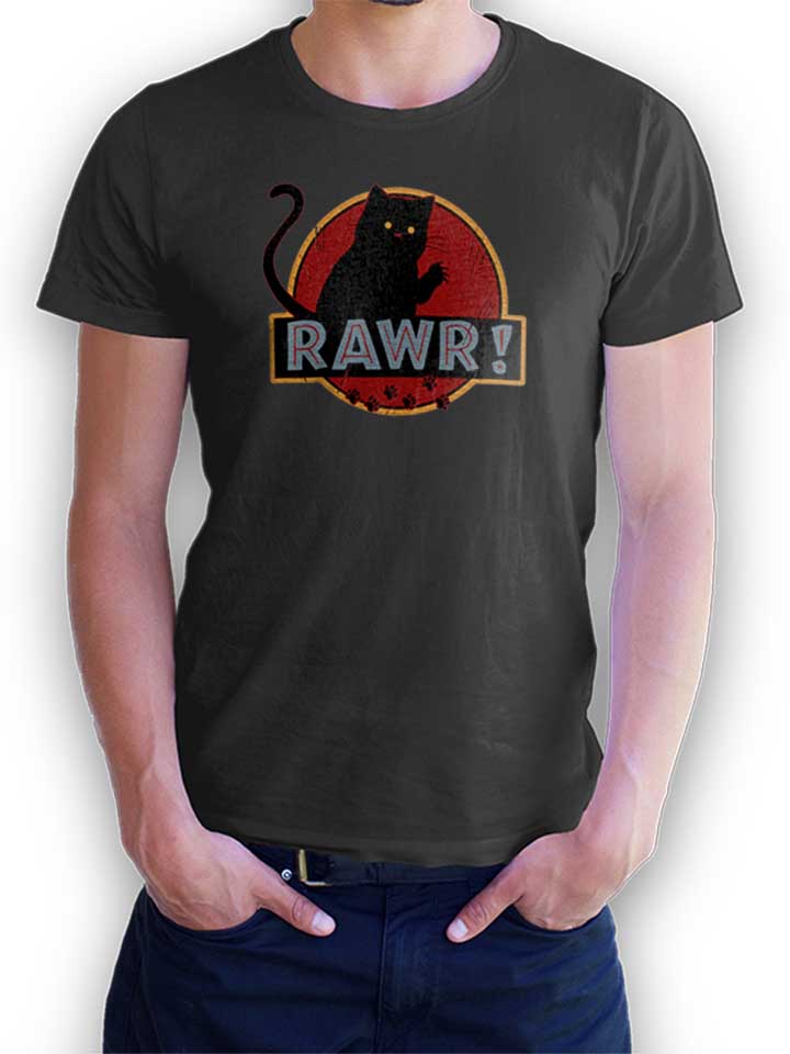 rawr-jurrasic-cat-t-shirt dunkelgrau 1