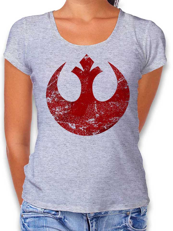 Rebel Alliance Logo Womens T-Shirt heather-grey L