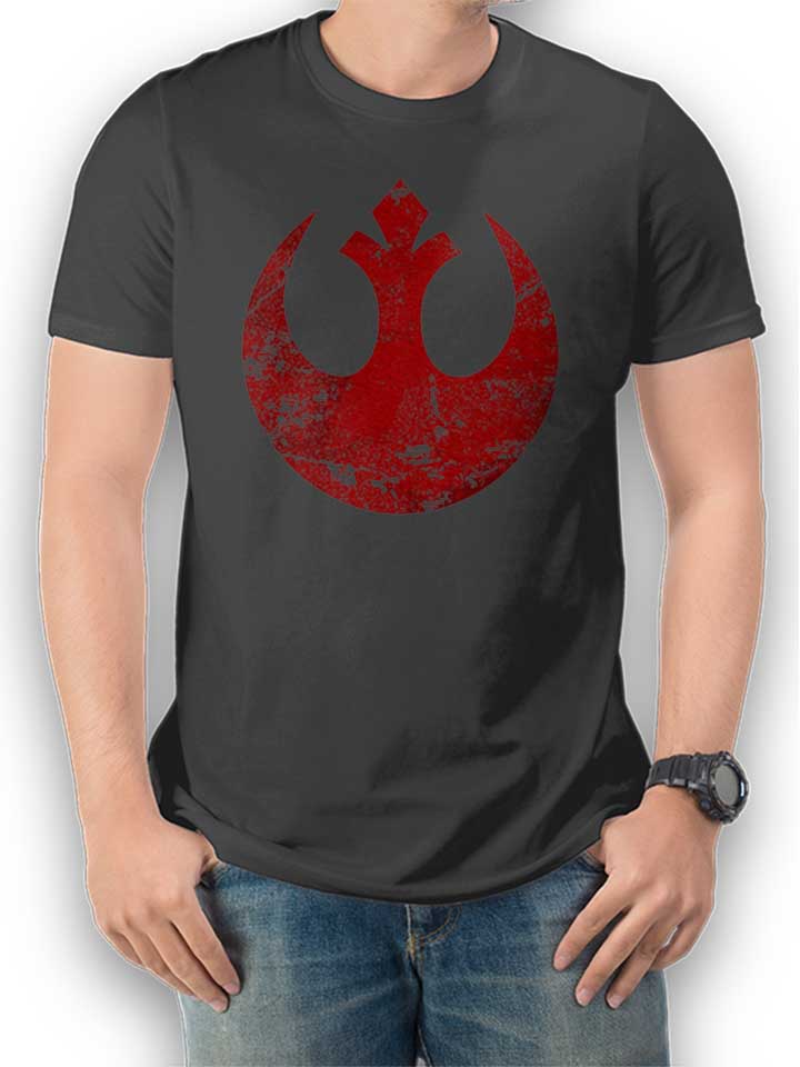 Rebel Alliance Logo T-Shirt gris-fonc L