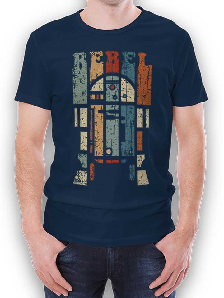 Rebel Droid Camiseta azul-marino L