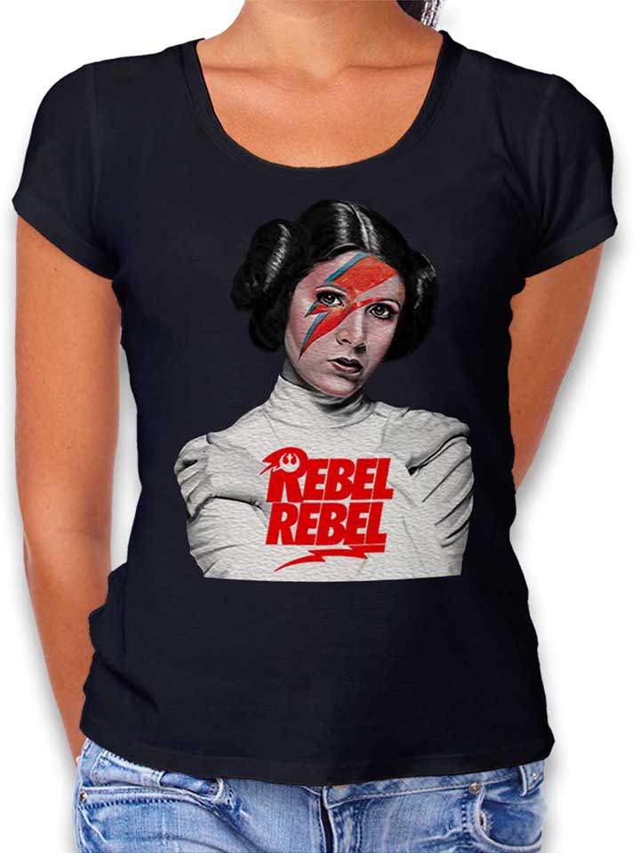 Rebel Rebel Leia Camiseta Mujer negro L