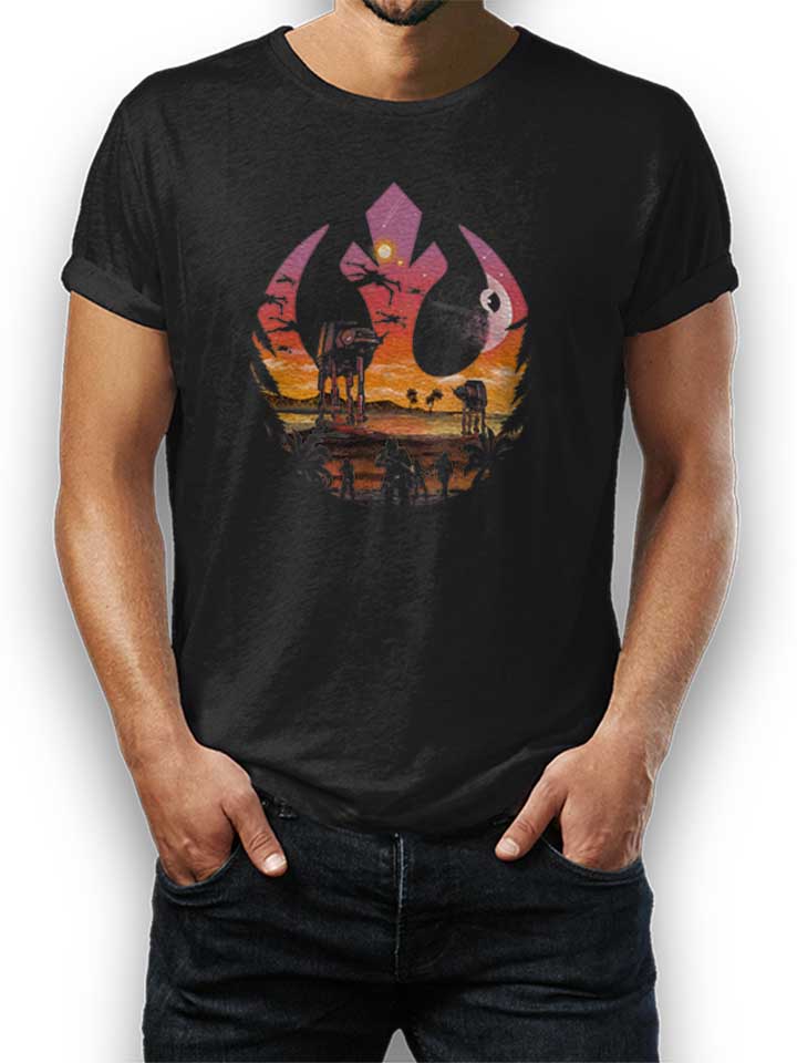 Rebellion Sunset T-Shirt nero L